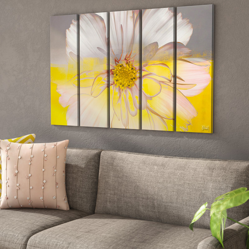 Latitude Run® 'Painted Petals XXXIV' 5 Piece Wrapped Canvas Graphic Art Print & Reviews Wayfair